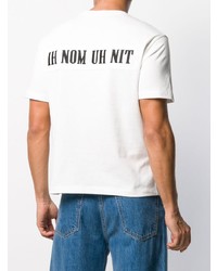 T-shirt à col rond imprimé blanc Ih Nom Uh Nit