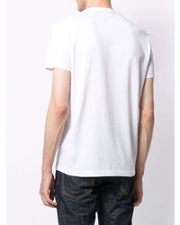 T-shirt à col rond imprimé blanc DSQUARED2