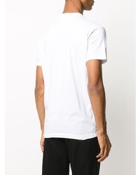 T-shirt à col rond imprimé blanc DSQUARED2