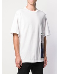 T-shirt à col rond imprimé blanc DSQUARED2