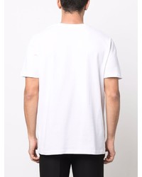 T-shirt à col rond imprimé blanc A.P.C.