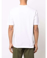 T-shirt à col rond imprimé blanc Junya Watanabe MAN