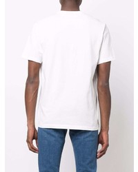 T-shirt à col rond imprimé blanc PS Paul Smith