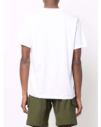 T-shirt à col rond imprimé blanc Paul Smith