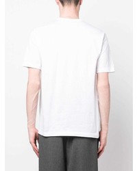 T-shirt à col rond imprimé blanc Junya Watanabe