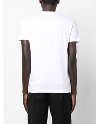 T-shirt à col rond imprimé blanc DSQUARED2