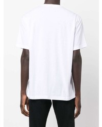 T-shirt à col rond imprimé blanc Filson