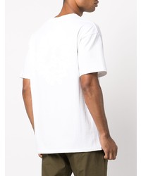 T-shirt à col rond imprimé blanc Readymade