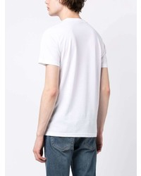 T-shirt à col rond imprimé blanc PS Paul Smith