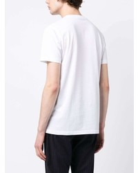 T-shirt à col rond imprimé blanc PS Paul Smith