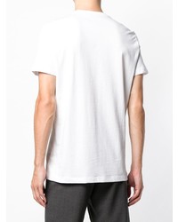 T-shirt à col rond imprimé blanc Low Brand