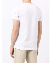 T-shirt à col rond imprimé blanc Tommy Hilfiger