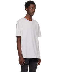 T-shirt à col rond imprimé blanc Ksubi