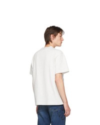 T-shirt à col rond imprimé blanc Alexander Wang