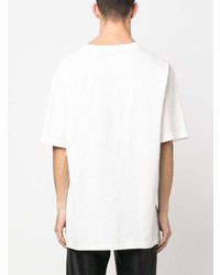 T-shirt à col rond imprimé blanc Han Kjobenhavn