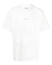 T-shirt à col rond imprimé blanc Han Kjobenhavn