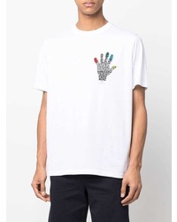 T-shirt à col rond imprimé blanc PS Paul Smith