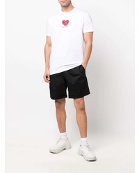 T-shirt à col rond imprimé blanc DSQUARED2