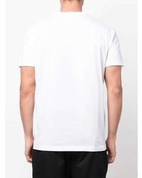 T-shirt à col rond imprimé blanc DSQUARED2