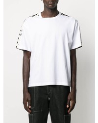 T-shirt à col rond imprimé blanc Marni