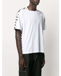 T-shirt à col rond imprimé blanc Marni