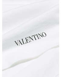 T-shirt à col rond imprimé blanc Valentino