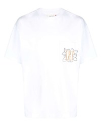 T-shirt à col rond imprimé blanc HONOR THE GIFT