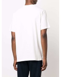 T-shirt à col rond imprimé blanc PS Paul Smith