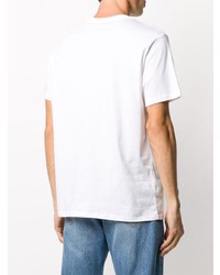 T-shirt à col rond imprimé blanc Levi's