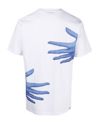 T-shirt à col rond imprimé blanc Perks And Mini