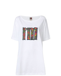 T-shirt à col rond imprimé blanc I'M Isola Marras