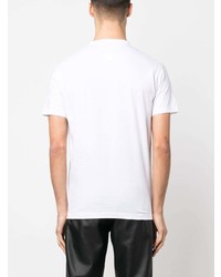 T-shirt à col rond imprimé blanc DSQUARED2