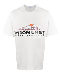 T-shirt à col rond imprimé blanc Ih Nom Uh Nit