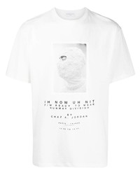 T-shirt à col rond imprimé blanc Ih Nom Uh Nit