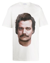 T-shirt à col rond imprimé blanc Ih Nom Uh Nit