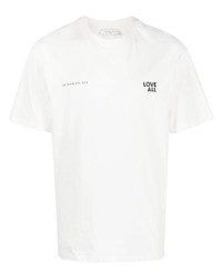 T-shirt à col rond imprimé blanc Ih Nom Uh Nit