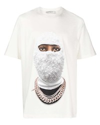 T-shirt à col rond imprimé blanc Ih Nom Uh Nit