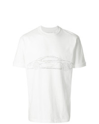 T-shirt à col rond imprimé blanc Ih Nom Uh Nit