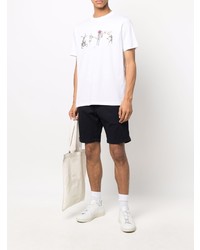 T-shirt à col rond imprimé blanc PS Paul Smith