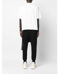 T-shirt à col rond imprimé blanc Rick Owens DRKSHDW