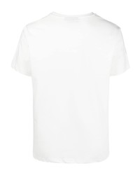 T-shirt à col rond imprimé blanc EGONlab