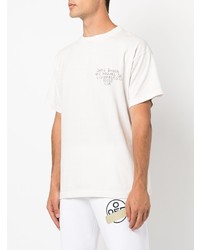 T-shirt à col rond imprimé blanc SAINT MXXXXXX