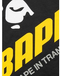 T-shirt à col rond imprimé blanc A Bathing Ape