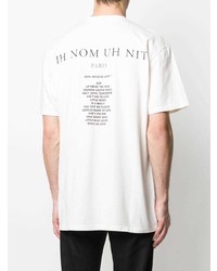 T-shirt à col rond imprimé blanc Ih Nom Uh Nit