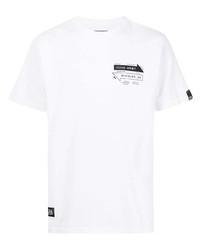 T-shirt à col rond imprimé blanc Izzue