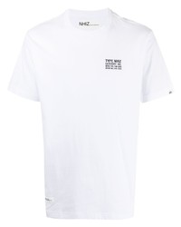 T-shirt à col rond imprimé blanc Izzue