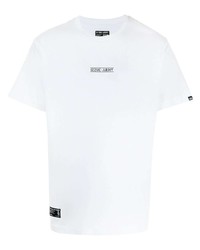 T-shirt à col rond imprimé blanc Izzue