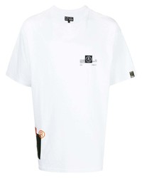 T-shirt à col rond imprimé blanc Izzue