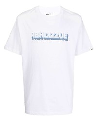 T-shirt à col rond imprimé blanc Izzue