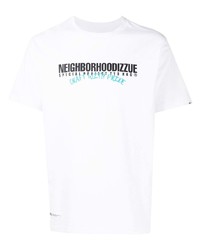 T-shirt à col rond imprimé blanc Izzue